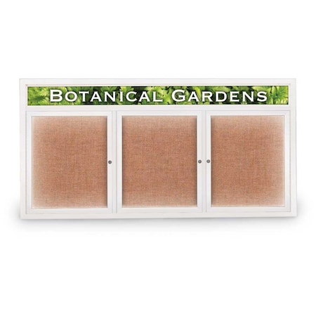 United Visual Products Open Faced Traditional Rounded Corkboard UV644ARC-BLACK-PUMICE